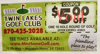 $5 off coupon for golf