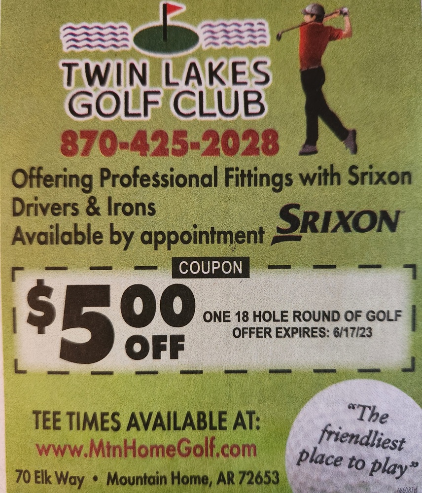 $5 off one 18 hole round of golf coupon